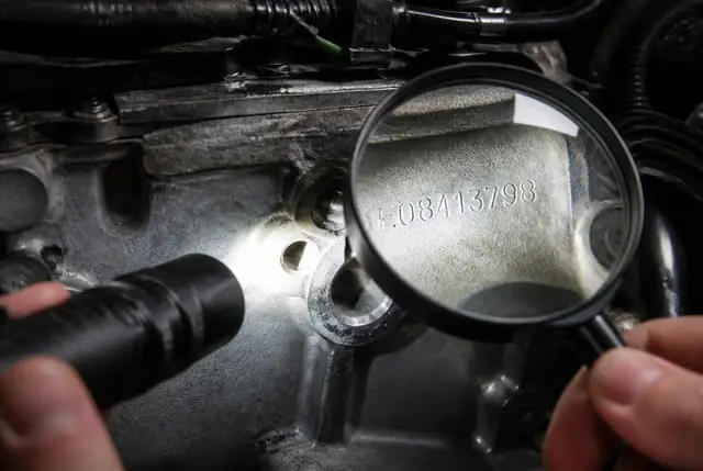 Identificación y verificación de numeraciones VIN, chasis y motor de vehículos en Bogotá