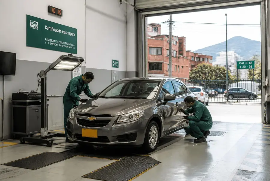 Centro de servicio Improntas Express en Calle 46 #6-29, Bogotá: inspección técnica de vehículos para trámites de tránsito