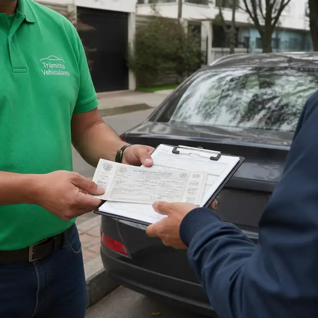 Traspaso de vehículo en Bogotá gestionado por Improntas Express ante el registro automotor